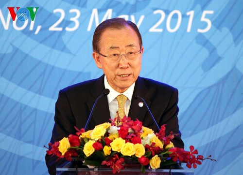 Ban Ki-moon à l’inauguration de la maison commune de l’ONU au Vietnam - ảnh 2